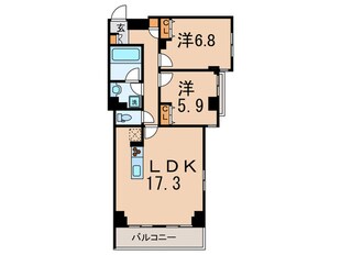 エスティメゾン都立大学の物件間取画像